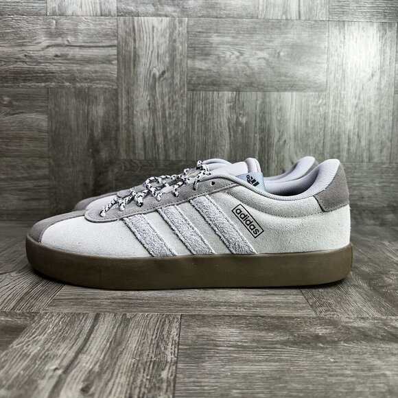 Adidas VL Court 3.0 Men's size 11.5 Grey Suede Casual Shoes JP5295 - Picture 2 of 8